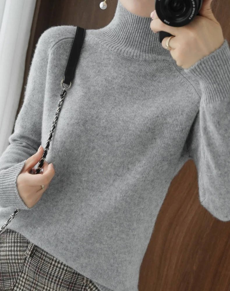 Women's Raglan Sleeve Turtleneck Sweater | Relaxed Knit
