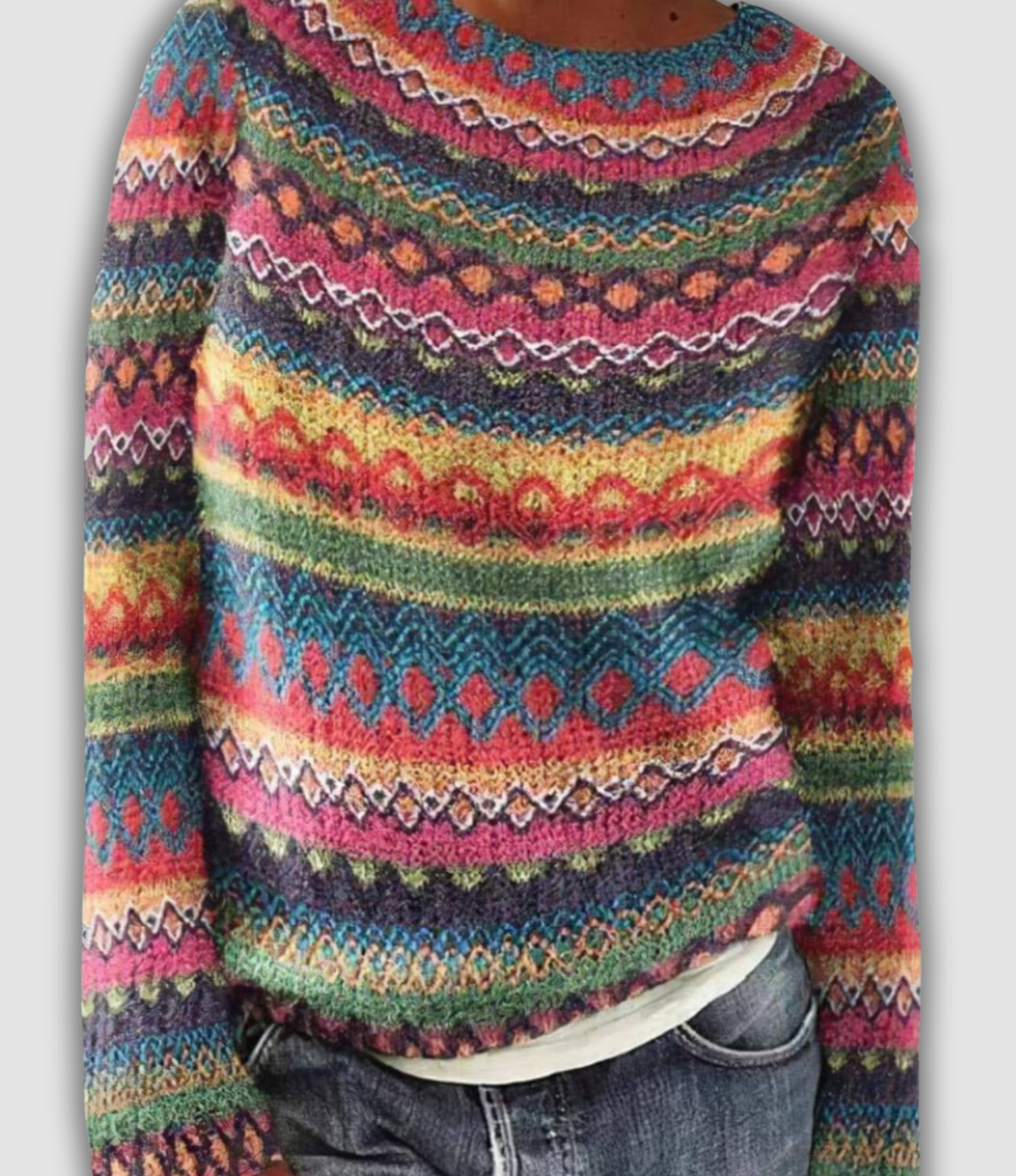 Women's Retro Knit Sweater