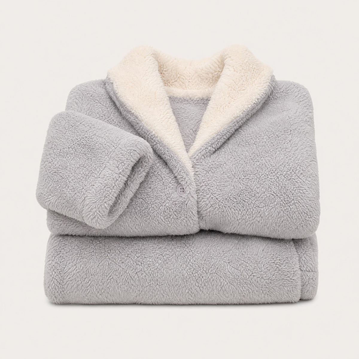 Women's Sherpa Fleece Pajama Set - Collared Top and Pants