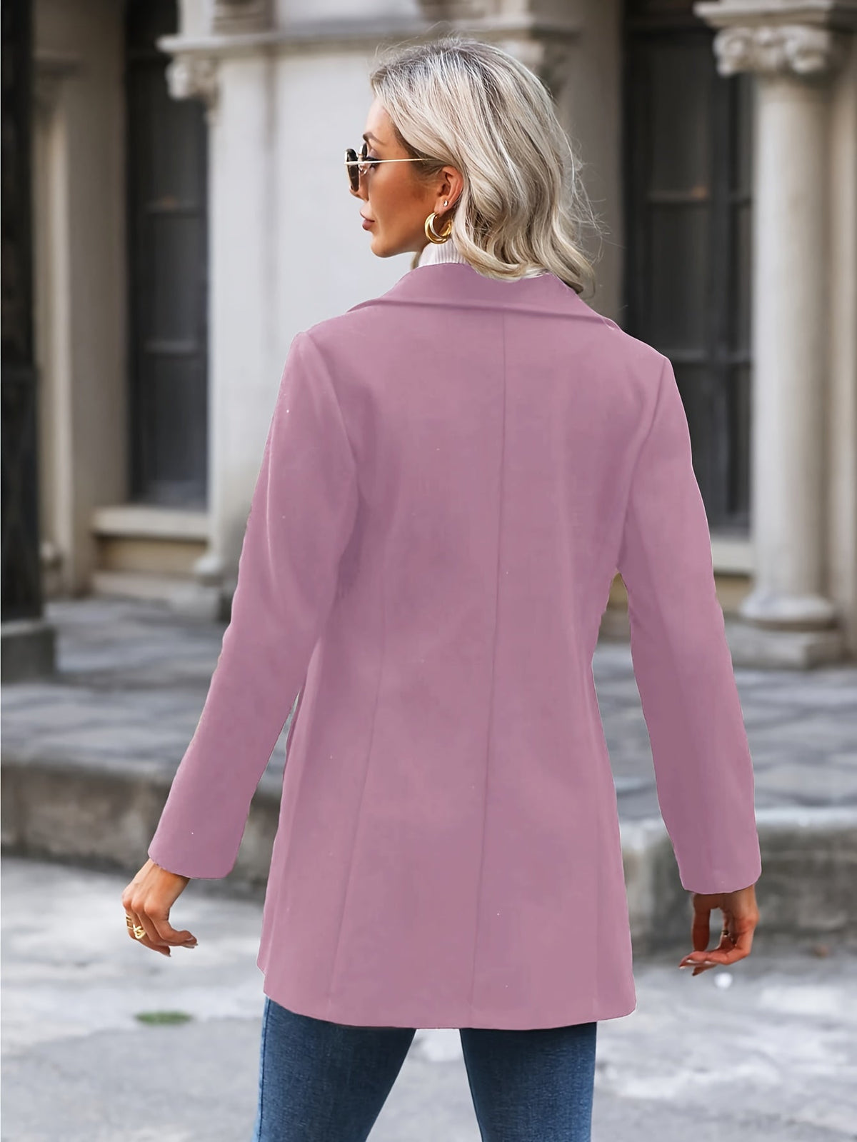 Women's Waist-Cinching Long Tailored Coat