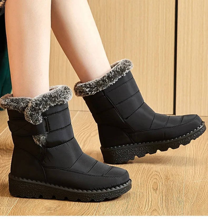 Women's Waterproof Insulated Snow Boots | Fur Cuff Winter