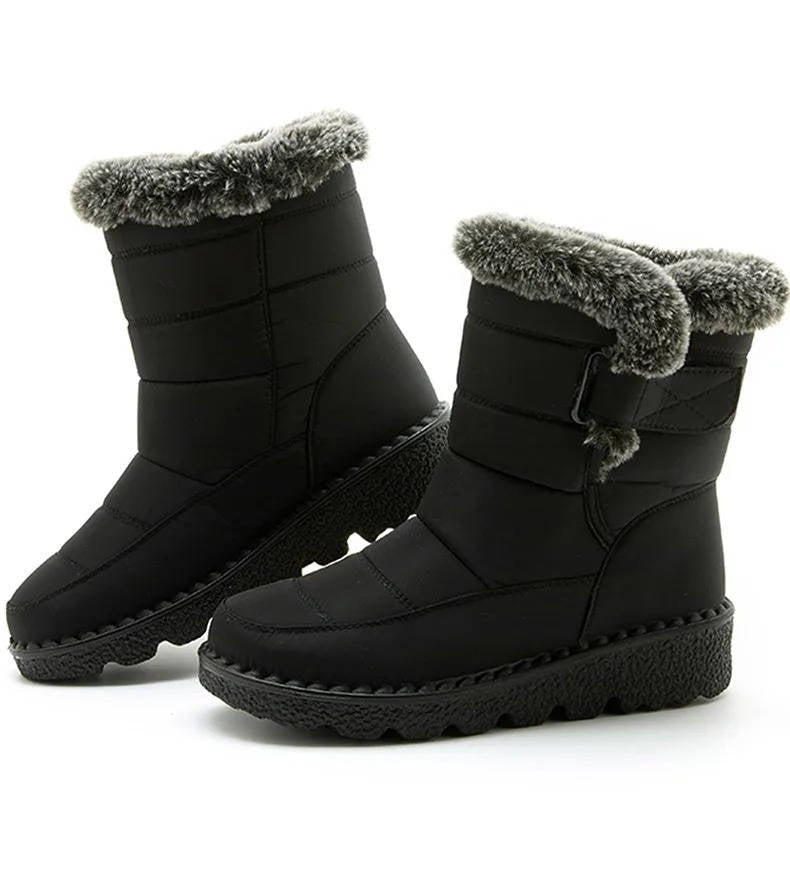 Women's Waterproof Insulated Snow Boots | Fur Cuff Winter