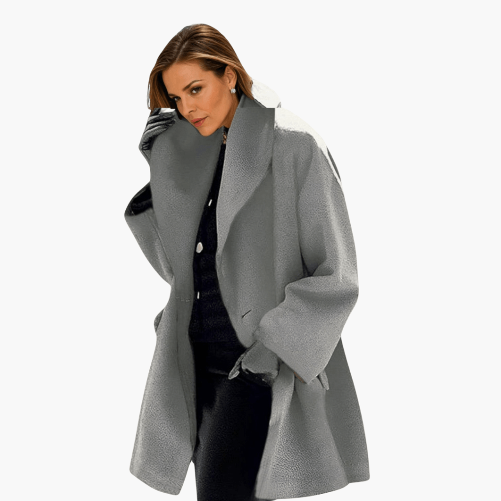 Women's Wide Collar Blazer Coat