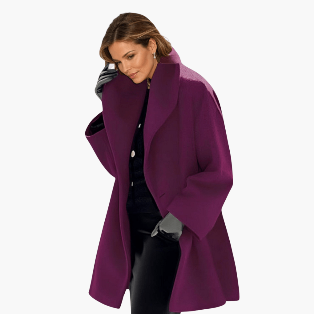 Women's Wide Collar Blazer Coat