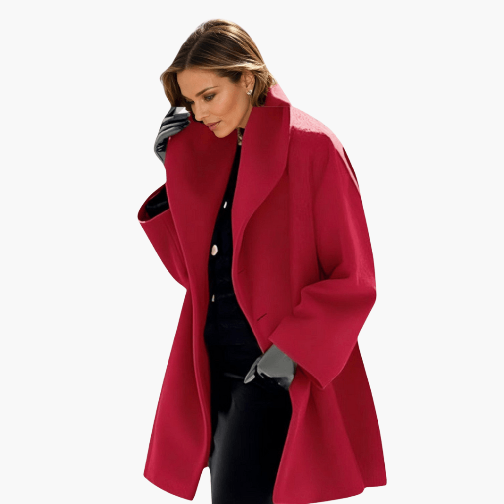 Women's Wide Collar Blazer Coat