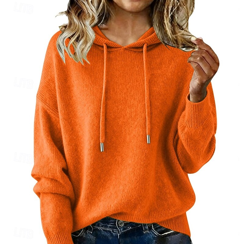 Wren | Women's Hooded Drawstring Knit Sweater