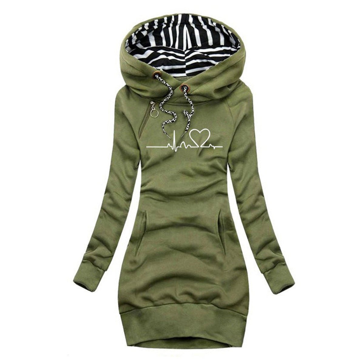 Wren | Women's Hooded Long Sleeve Sweater Dress